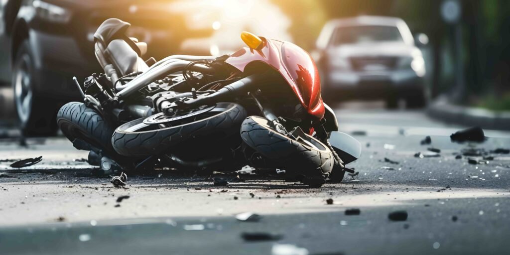 This is a picture for a blog about needing a motorcycle accident lawyer for your case.